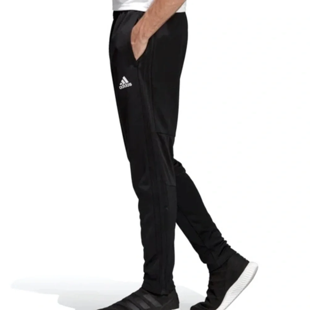 💃 🐠adidas soccer pants Anza Force Black on black BS0526 L